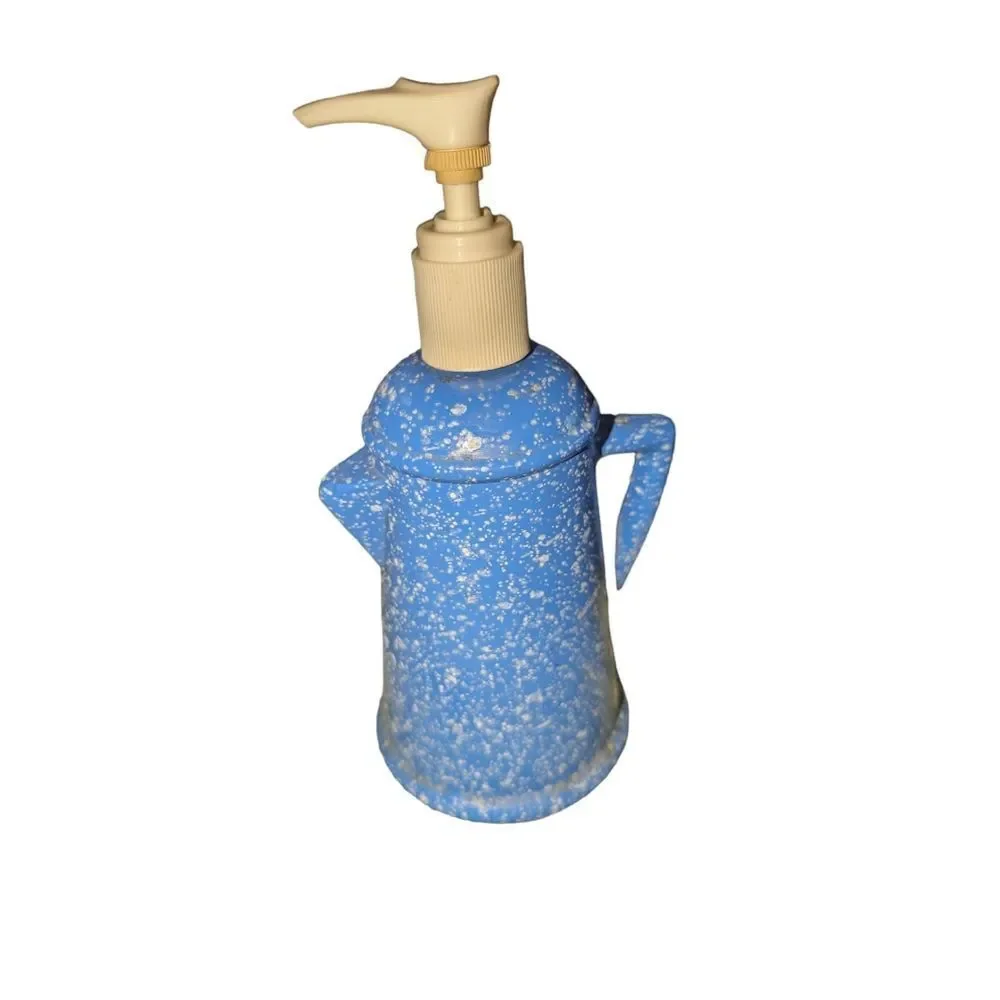 Vintage Avon blue speckled Country‎ style coffee pot dispenser
